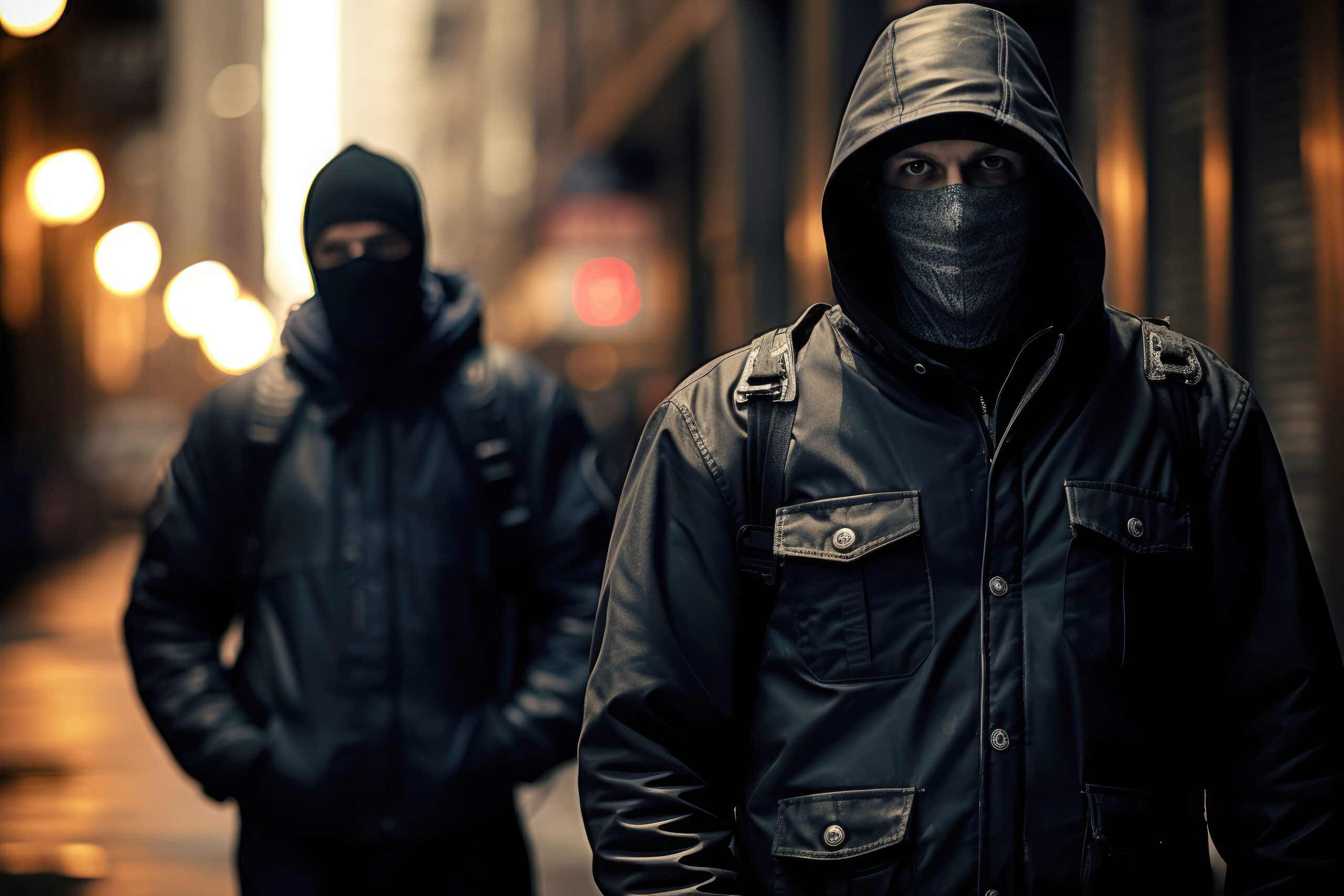 Два спортика в кожанных куртках